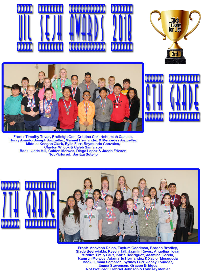 SpringlakeEarth Junior High School UIL Awards Assembly